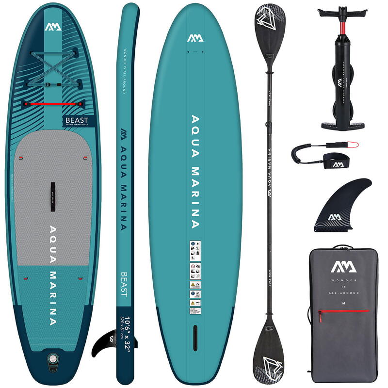 Deska Pompowana SUP Aqua Marina Beast 10'6" BT-23BEP + wiosło 2w1 Dual-Tech