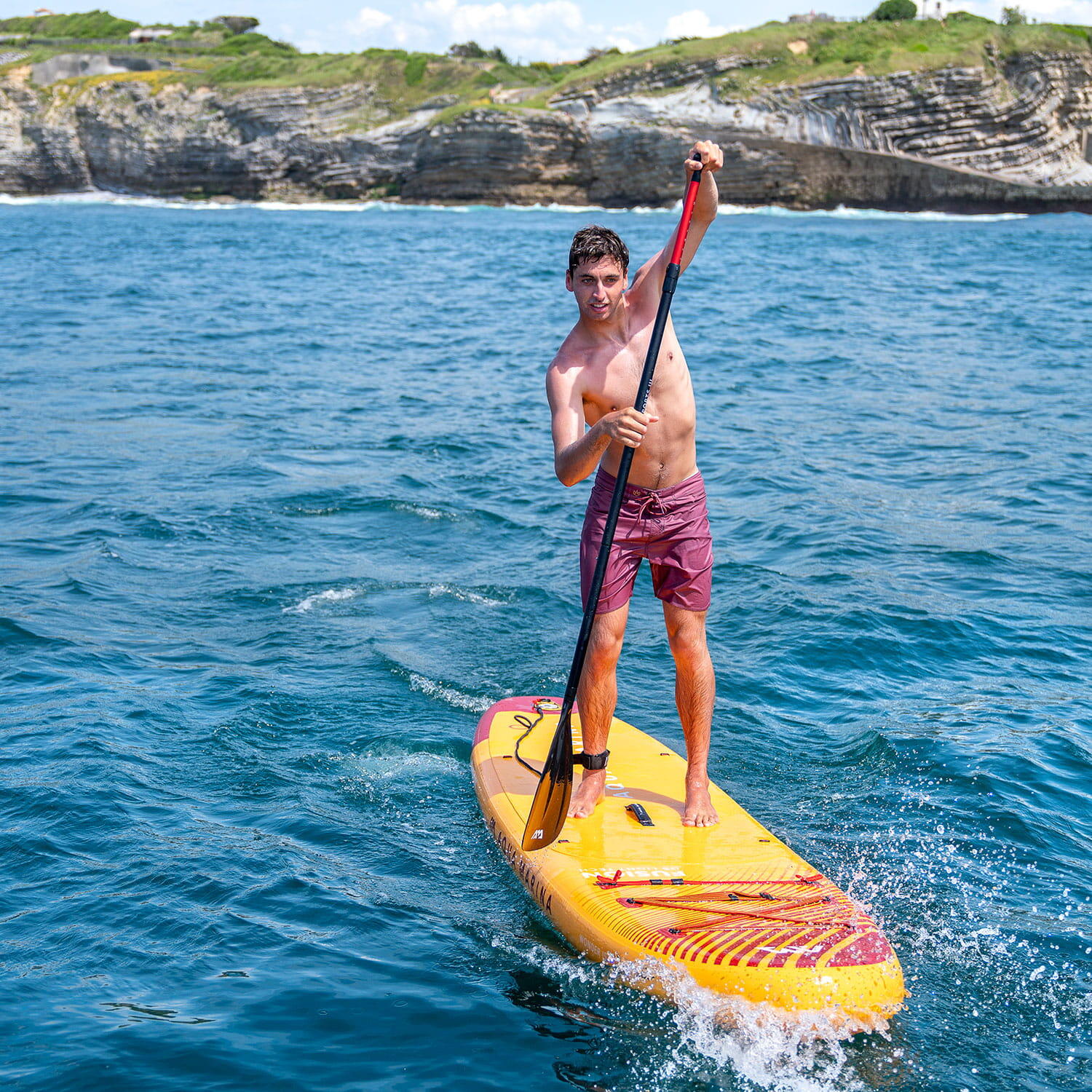 Deska SUP Aqua Marina Fusion 10'10" BT-23FUP z wiosłem kajakowym Dual-Tech 4/5