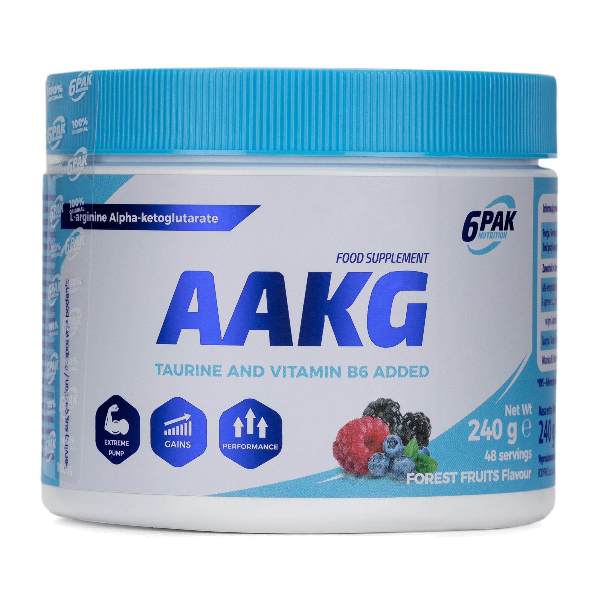 6PAK NUTRITION Pre-workout 6PAK AAKG 240g