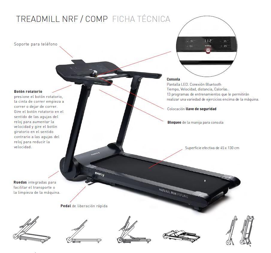 CINTA DE CORRER EVERGY PLEGABLE NRF 7/8