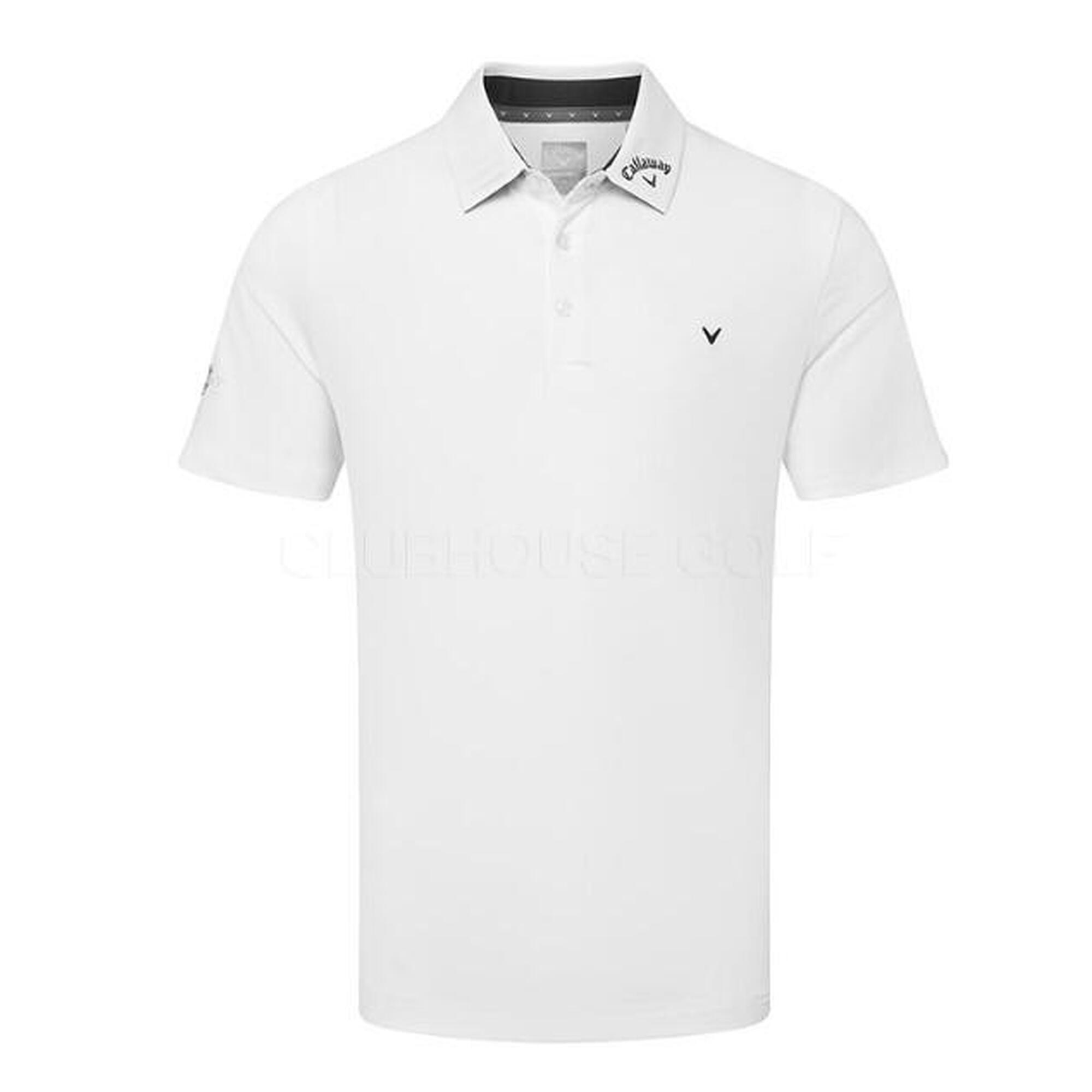 Callaway Chev Odyssey Polo de Golf para Hombre, Bright White