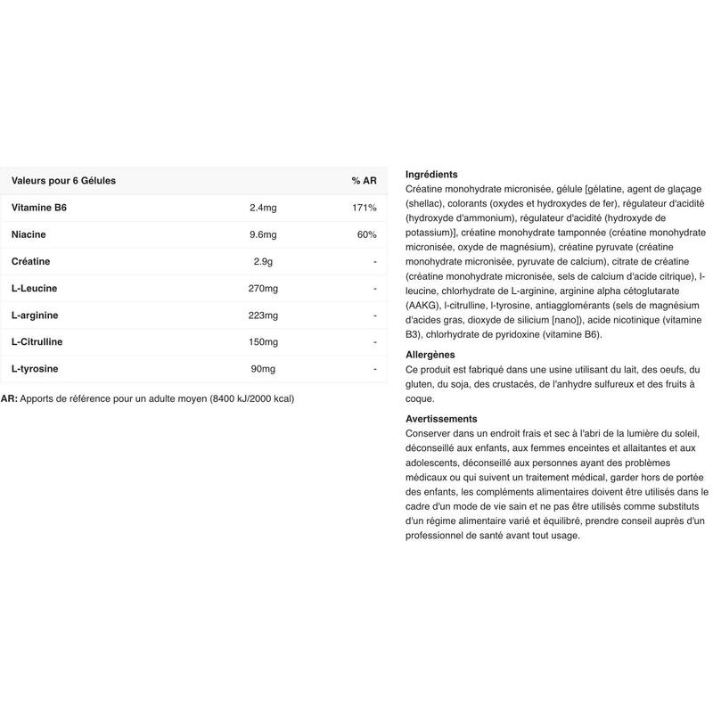 Créatine monohydrate - Creator - 120 Gélules
