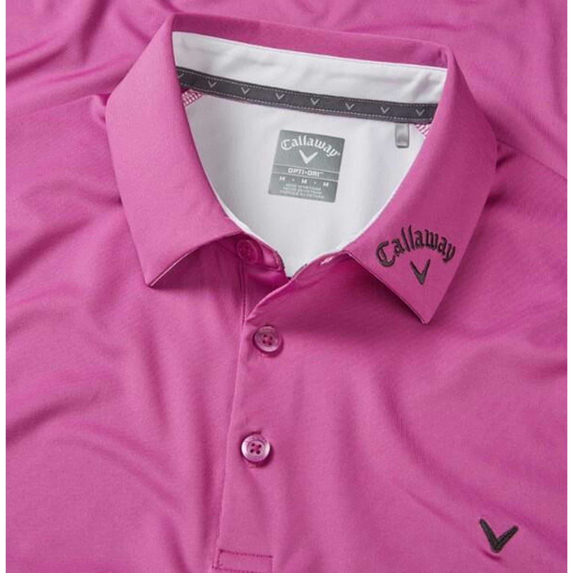 Callaway Chev Odyssey Polo de Golf para Hombre, Purple Orchid