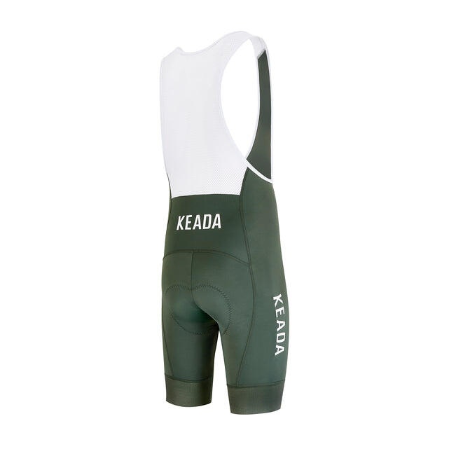 Heren Essential Cycling Bib Shorts - Olijfgroen