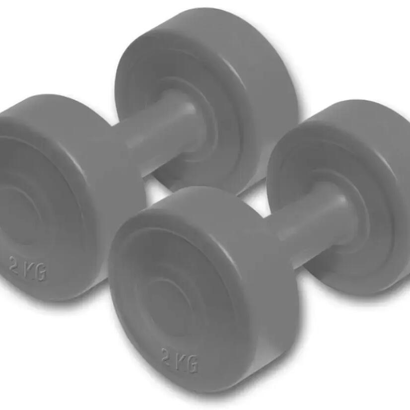Vinyl Dumbbells Pair – 2 Kg (Total 4 Kg) – Strength & Toning