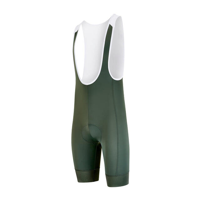 Culotte con bretelle essenziale da ciclismo da uomo – Verde oliva 3/5