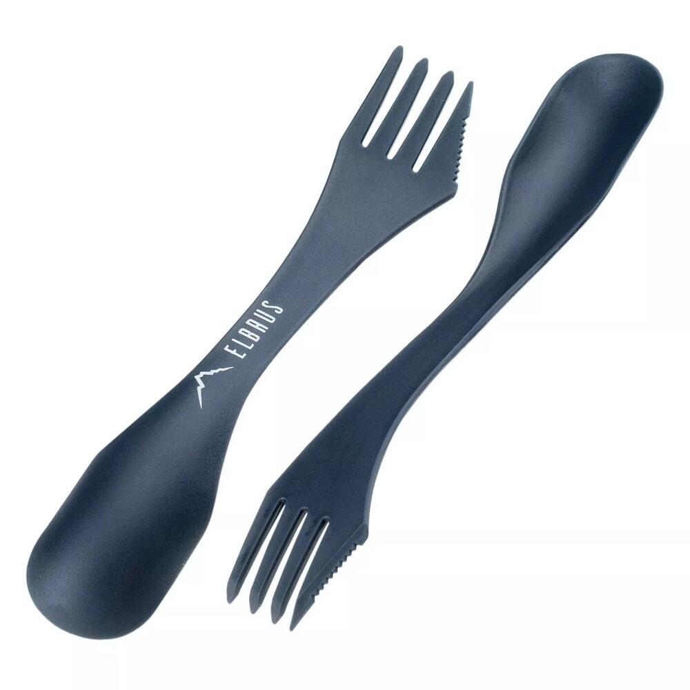 ELBRUS Cucchiaio Forchetta E Coltello Utensile 3 In 1 Elbrus Abito Blu
