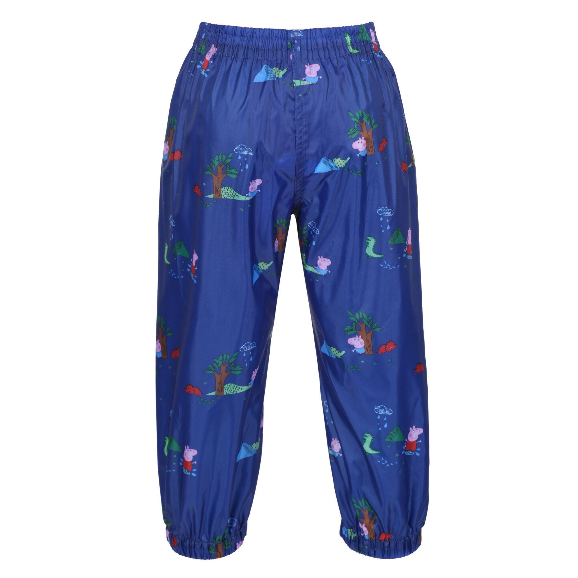 Childrens/Kids Peppa Pig Waterproof Trousers (New Royal) 2/5