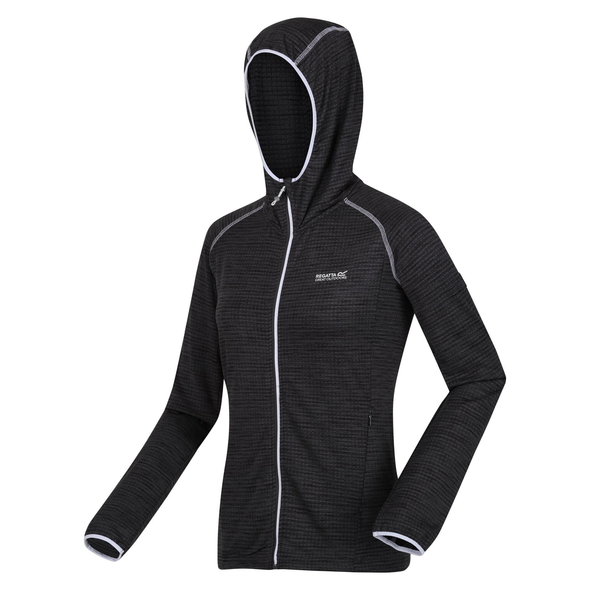 Womens/Ladies Yonder Full Zip Hoodie (Seal Grey) 3/5