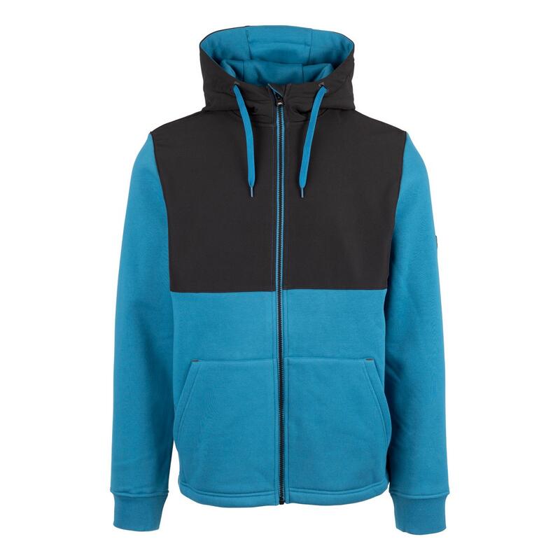 Heren Critch Trekkoord Volledige Zip Hoodie (Bondi Blauw)