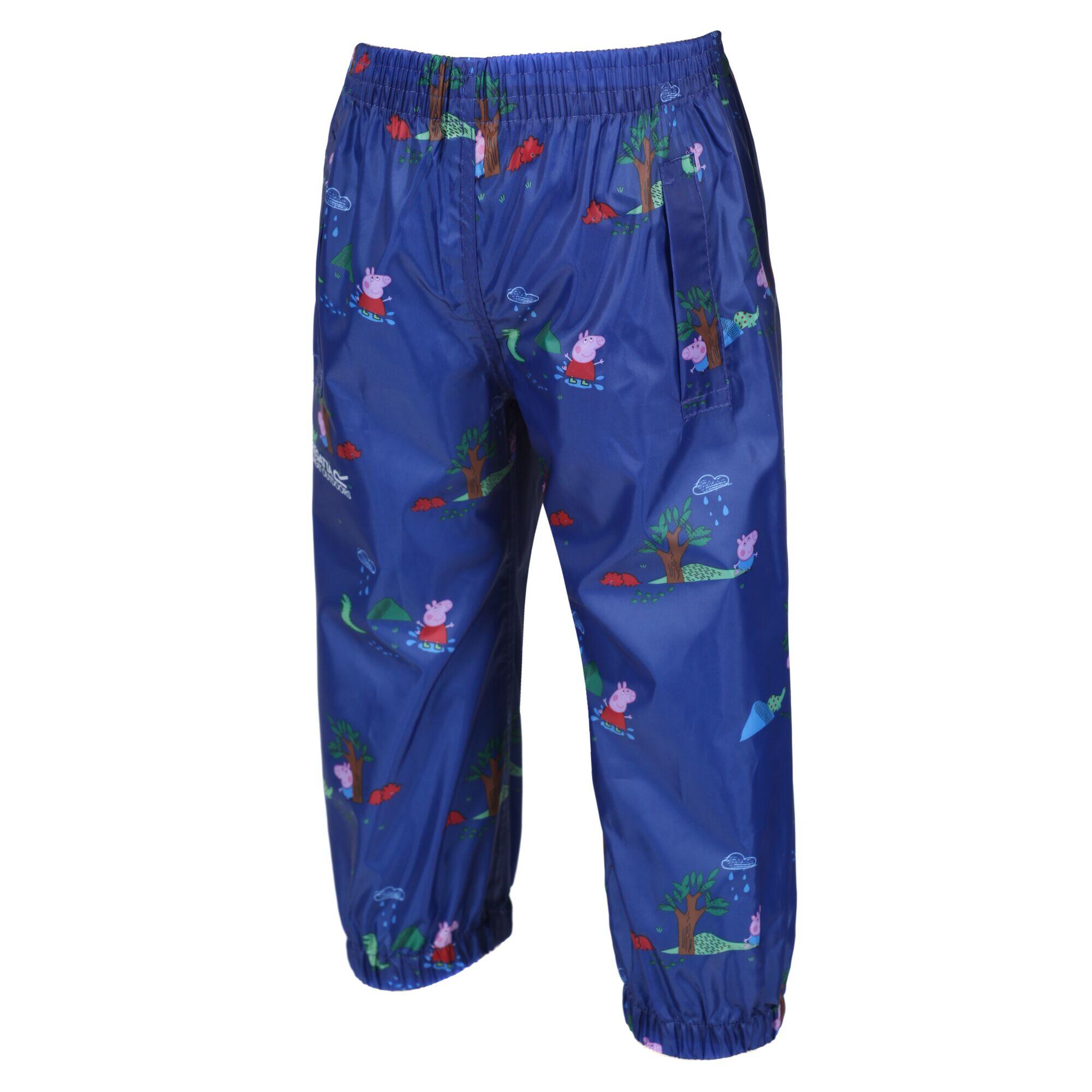 Childrens/Kids Peppa Pig Waterproof Trousers (New Royal) 4/5