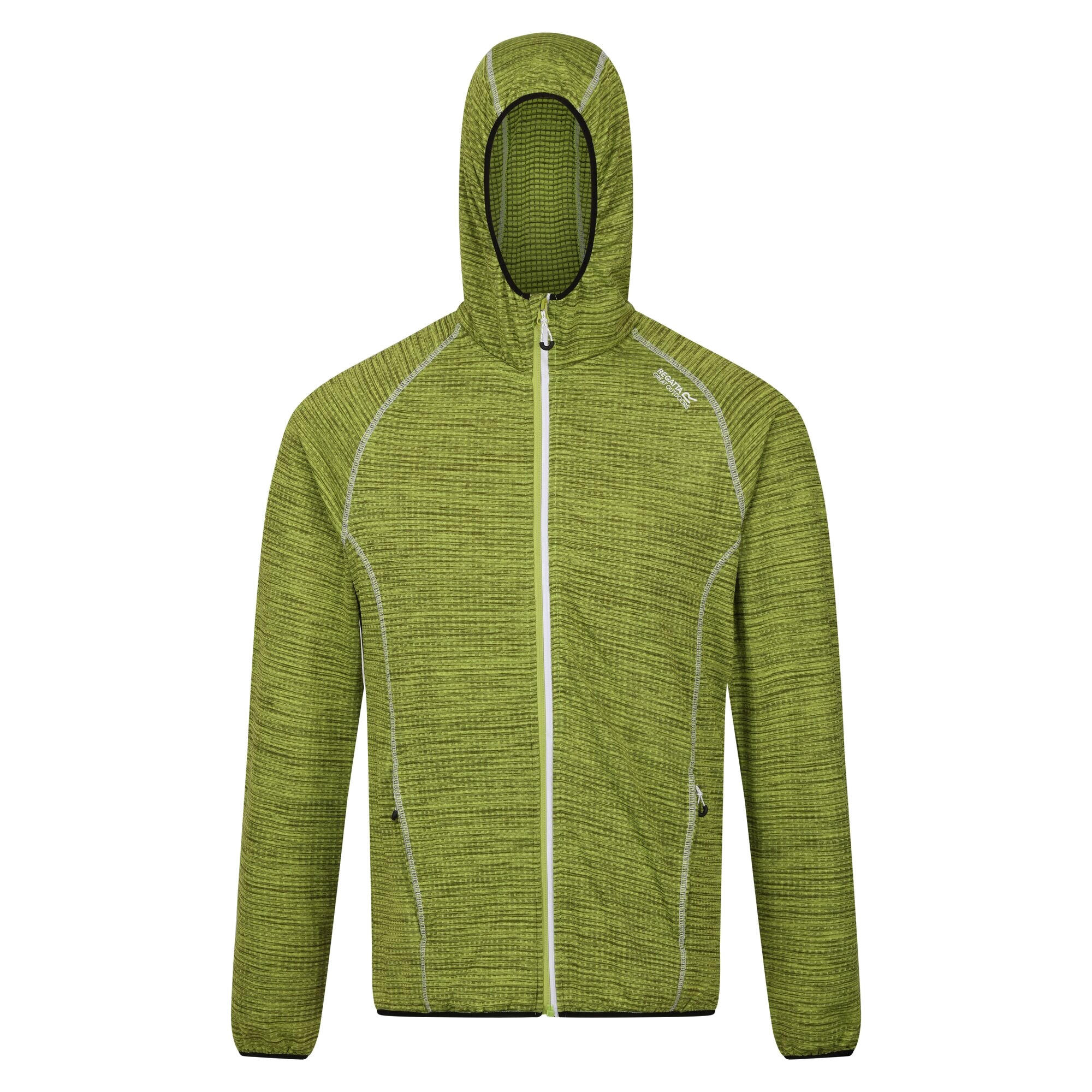 Mens Yonder Full Zip Hoodie (Green Algae) 1/5