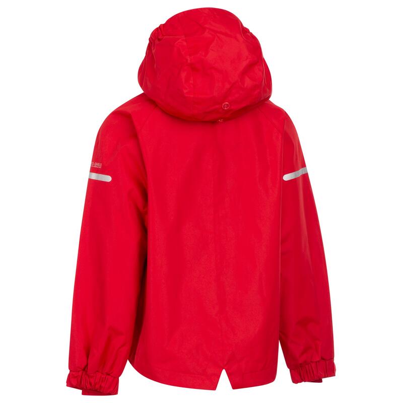 "Bluster" Jacke, wasserfest für Kinder Rot