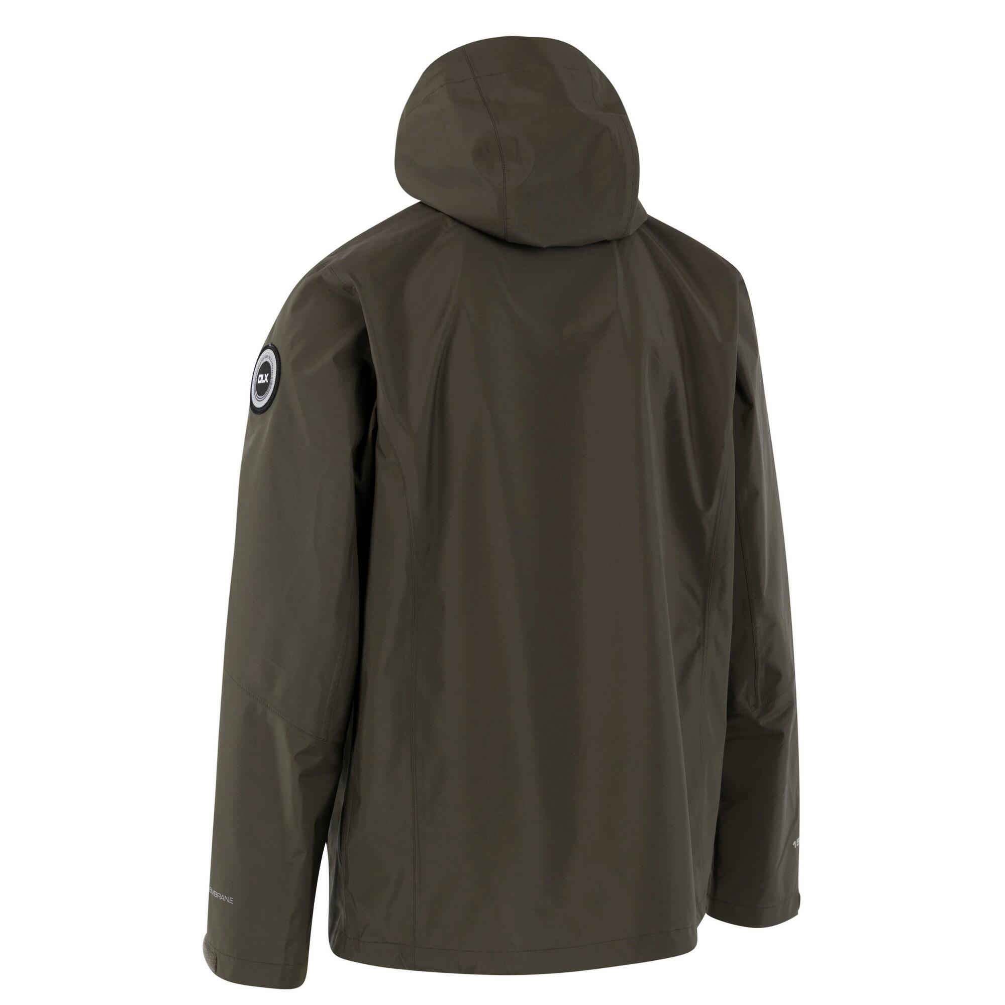 Chaqueta DLX Cyril de Impermeable para Hombre Viña Oscura 2/3