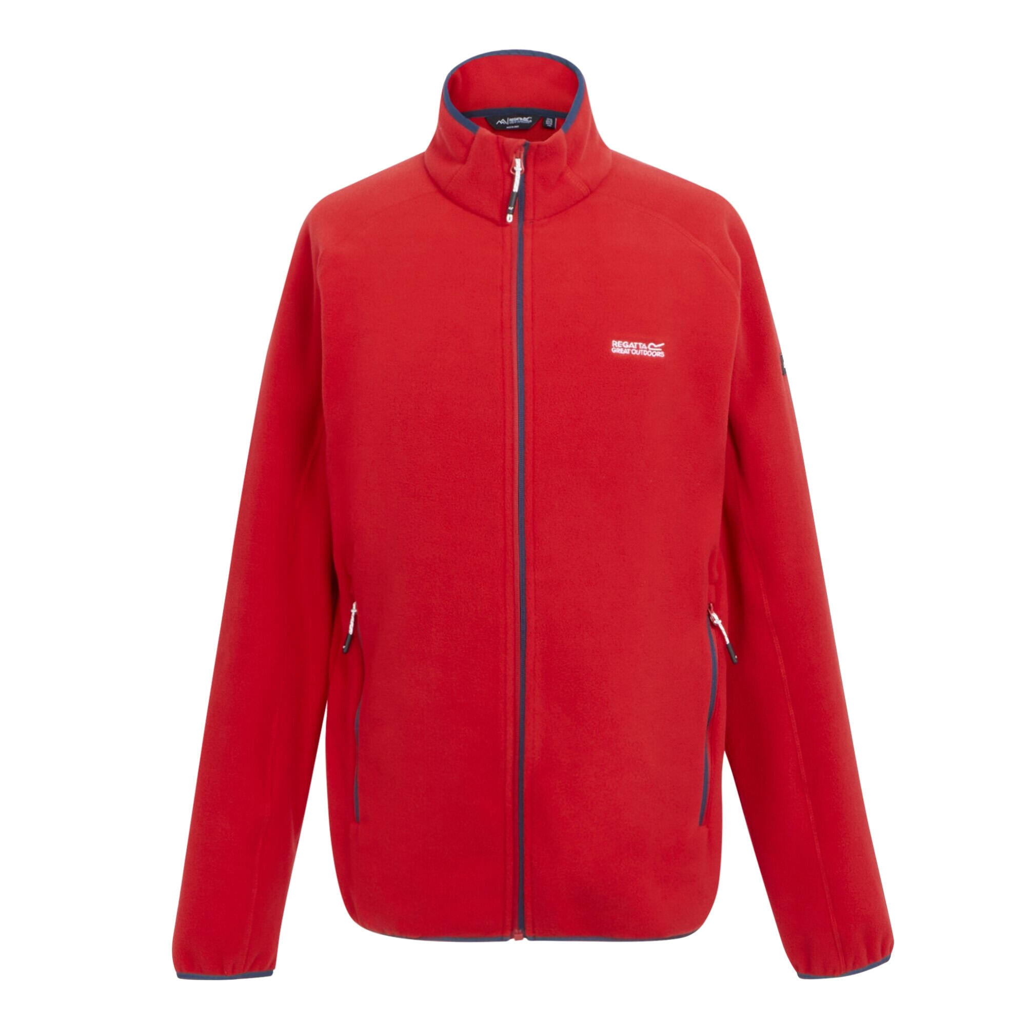 Mens Hadfield Full Zip Fleece Jacket (Danger Red) 1/5