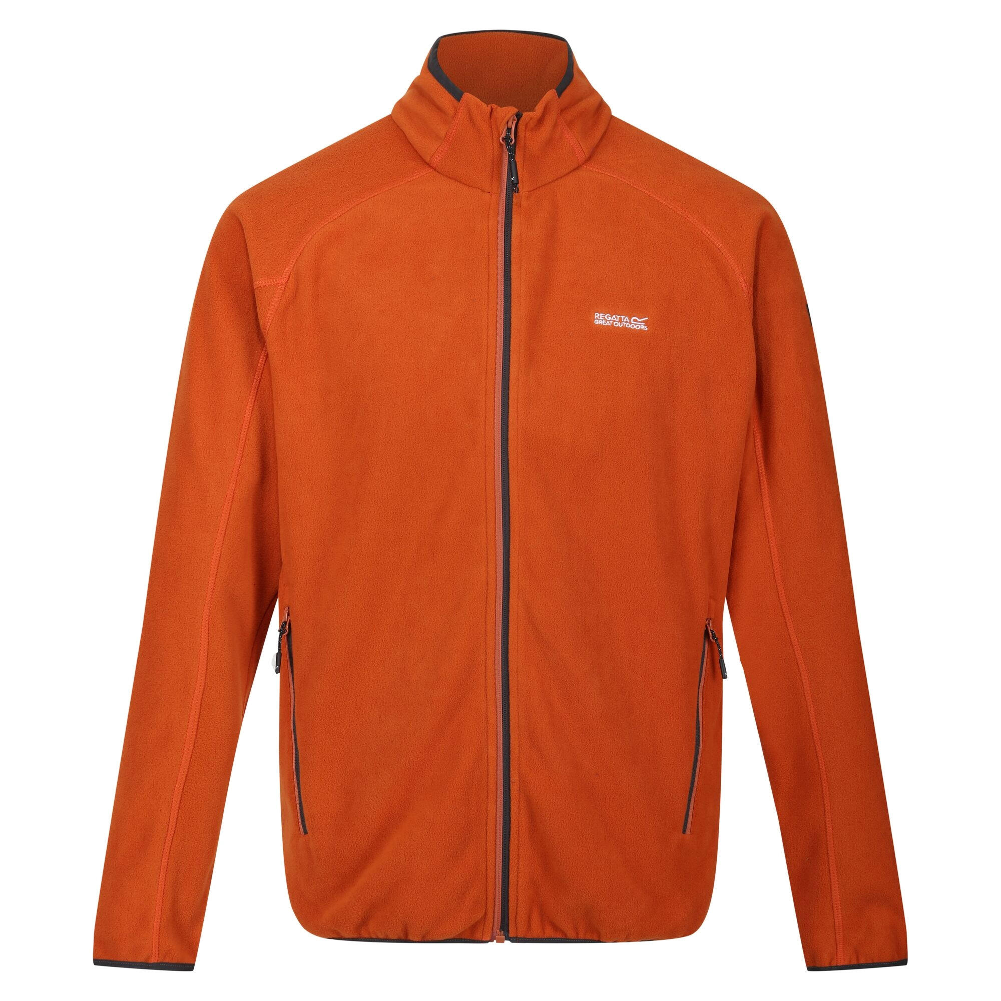 Mens Hadfield Full Zip Fleece Jacket (Burnt Copper) 1/5