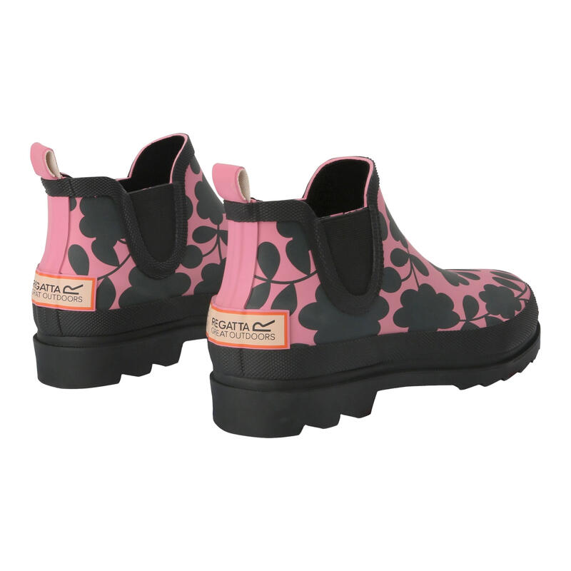 Dames Orla Kiely Floral Mid Cut Wellington Laarzen (Roze)