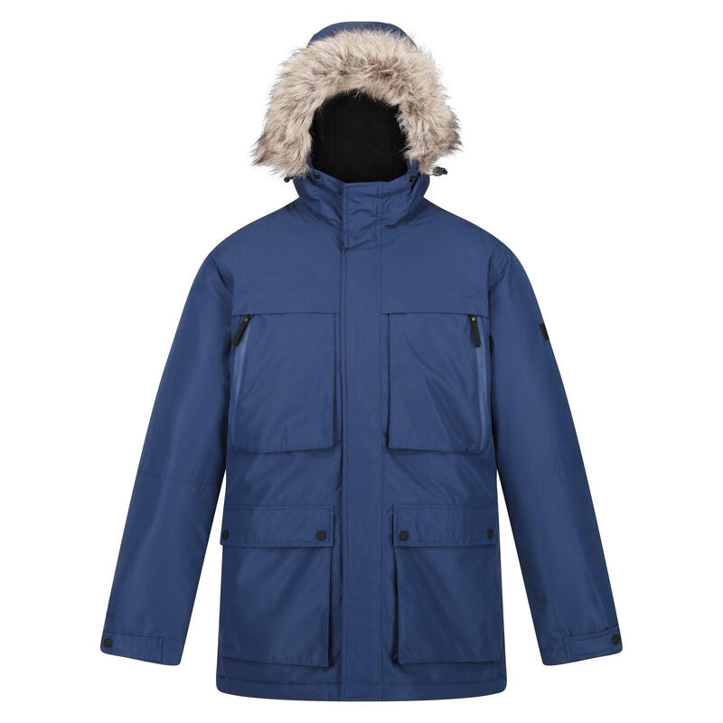 Parka Volter Impermeable para Hombre Azul Almirante