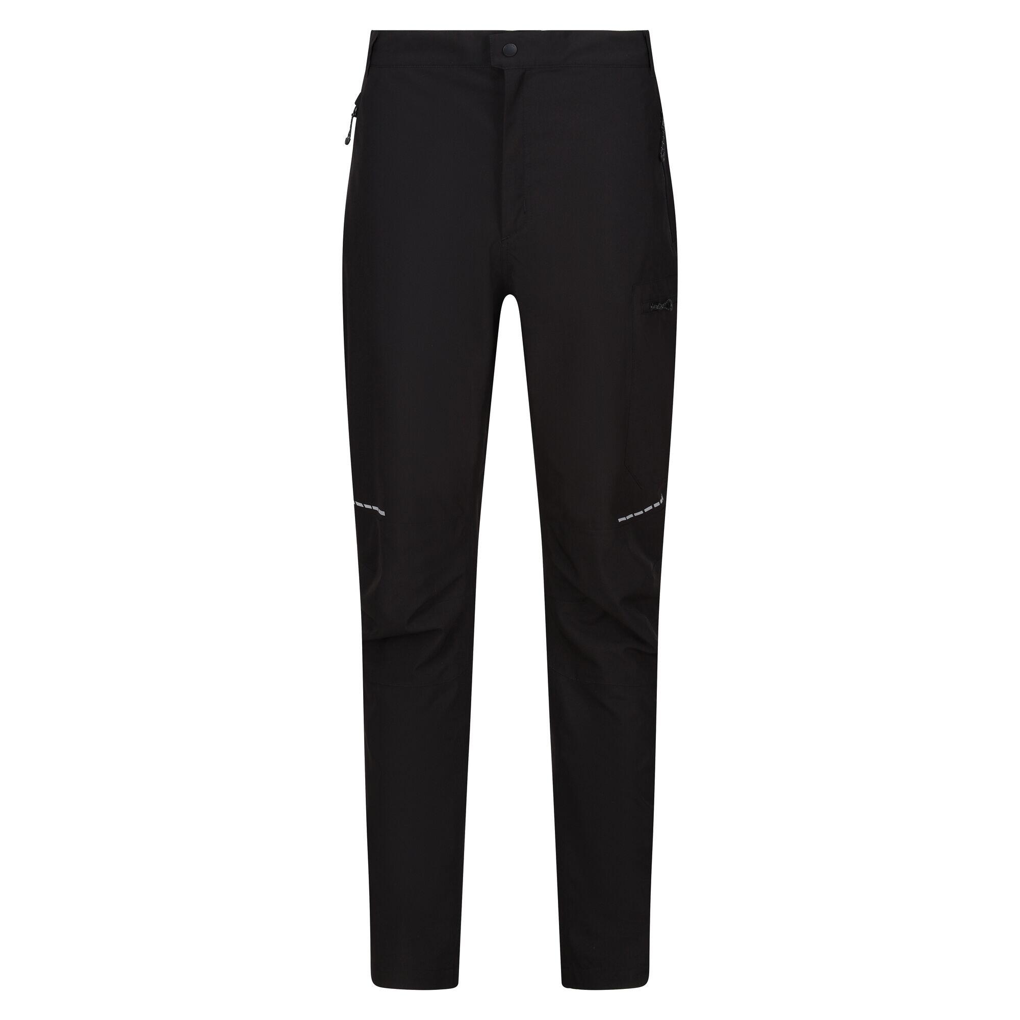 REGATTA Pantalones Impermeables para Hombre Negro
