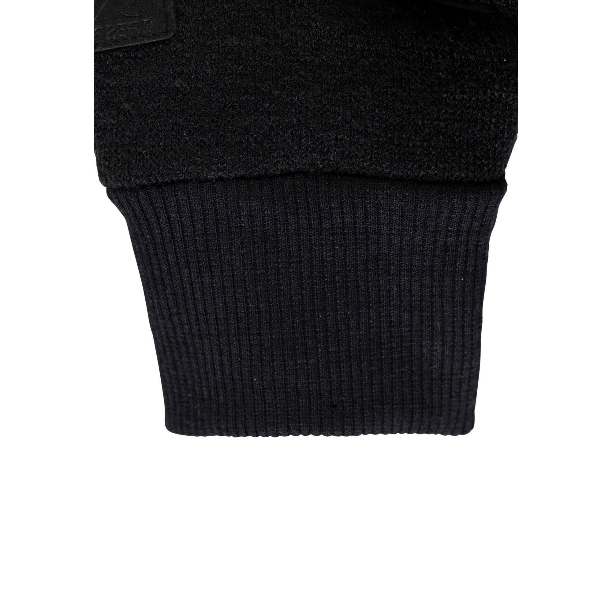Mens Douglas Leather Ski Gloves (Black) 3/5