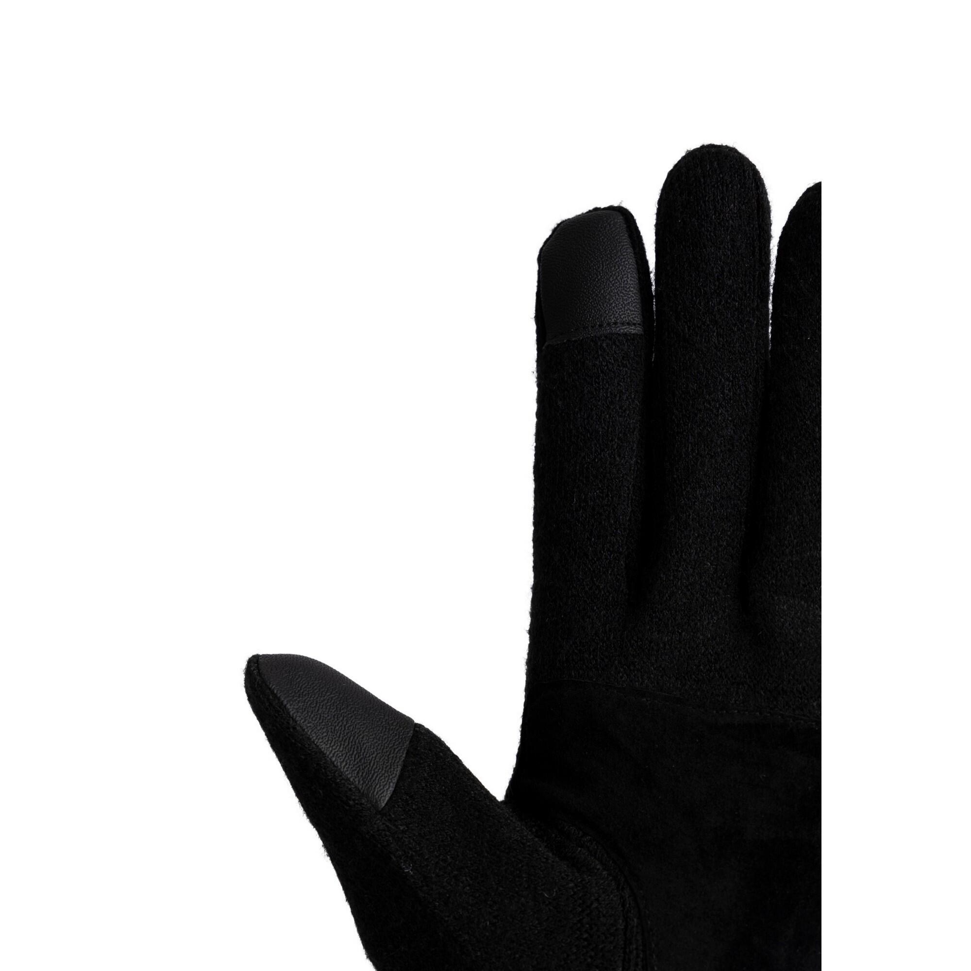 Mens Douglas Leather Ski Gloves (Black) 4/5