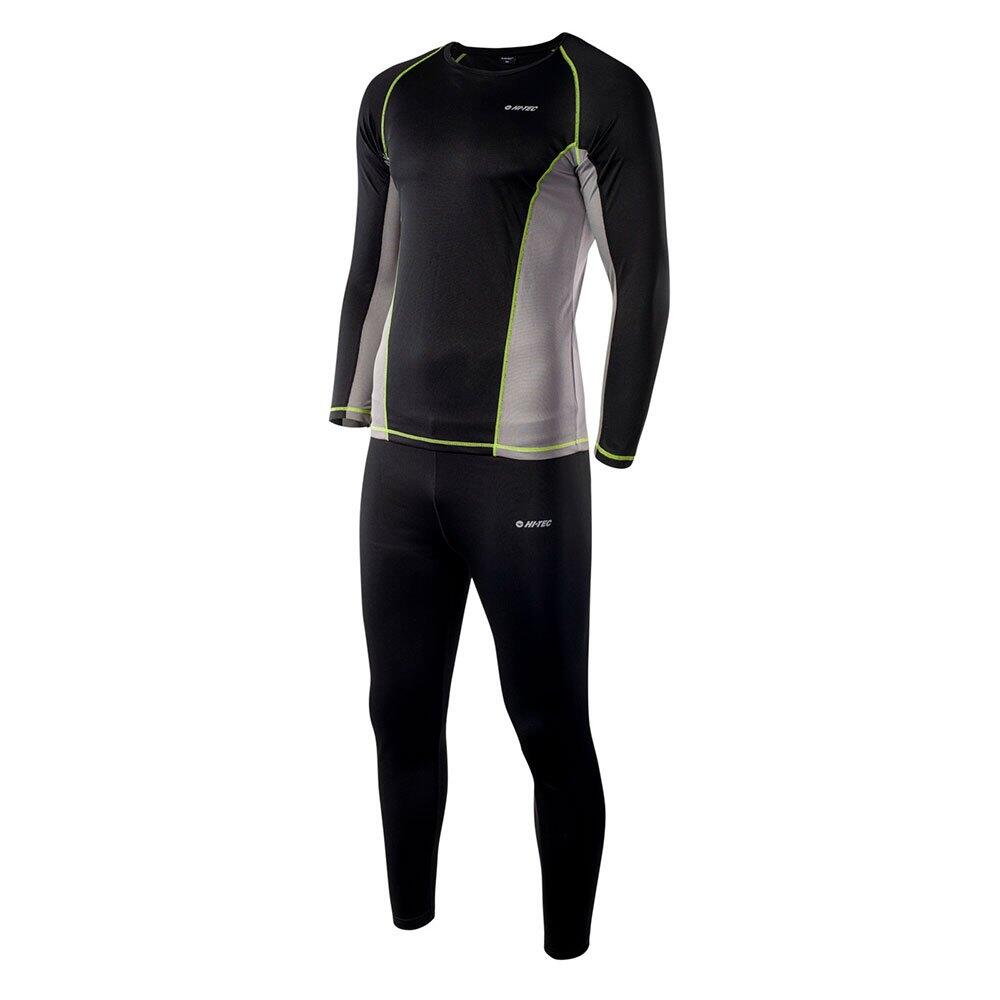 Tuta Termica Uomo Hi-Tec Kamo Nero Grigio Gelato Lime Punch 3/3