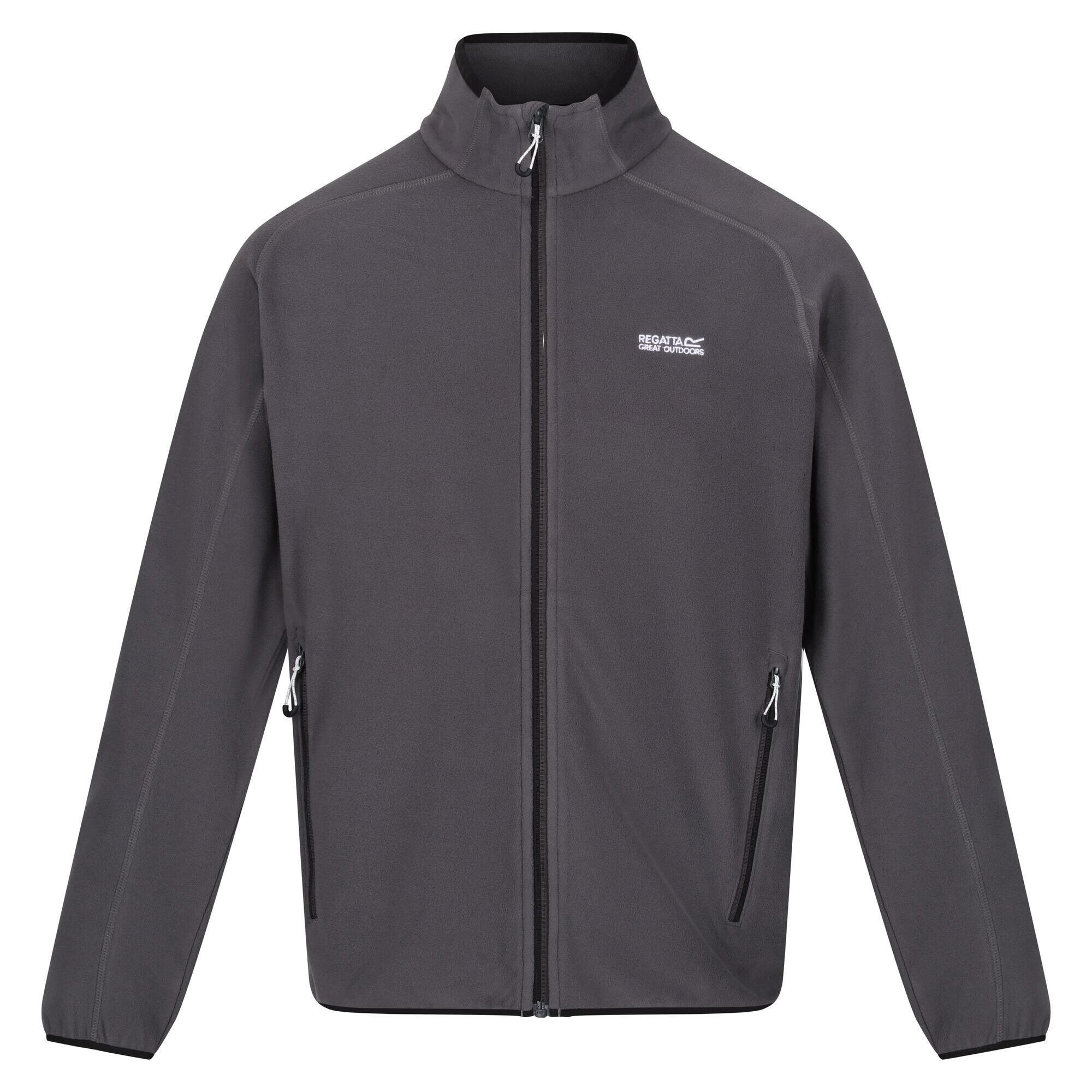 Mens Hadfield Full Zip Fleece Jacket (Seal Grey) 1/5