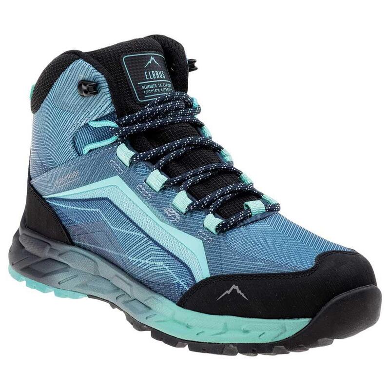 Dames Embawa Mid Cut Wandelschoenen (Licht marineblauw/turquoise/zwart)