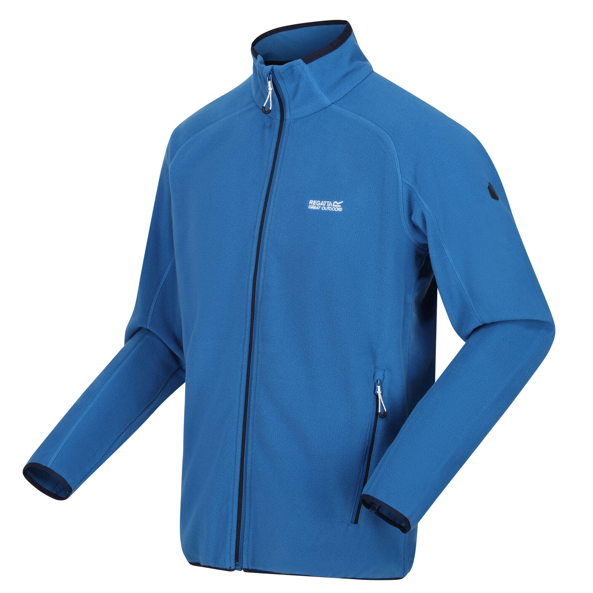 Mens Hadfield Full Zip Fleece Jacket (Snorkel Blue) 3/5