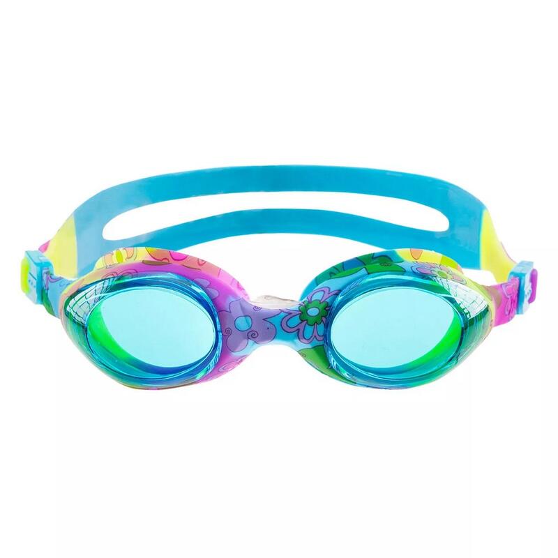 Óculos de natação com impressão aquática para crianças e jovens