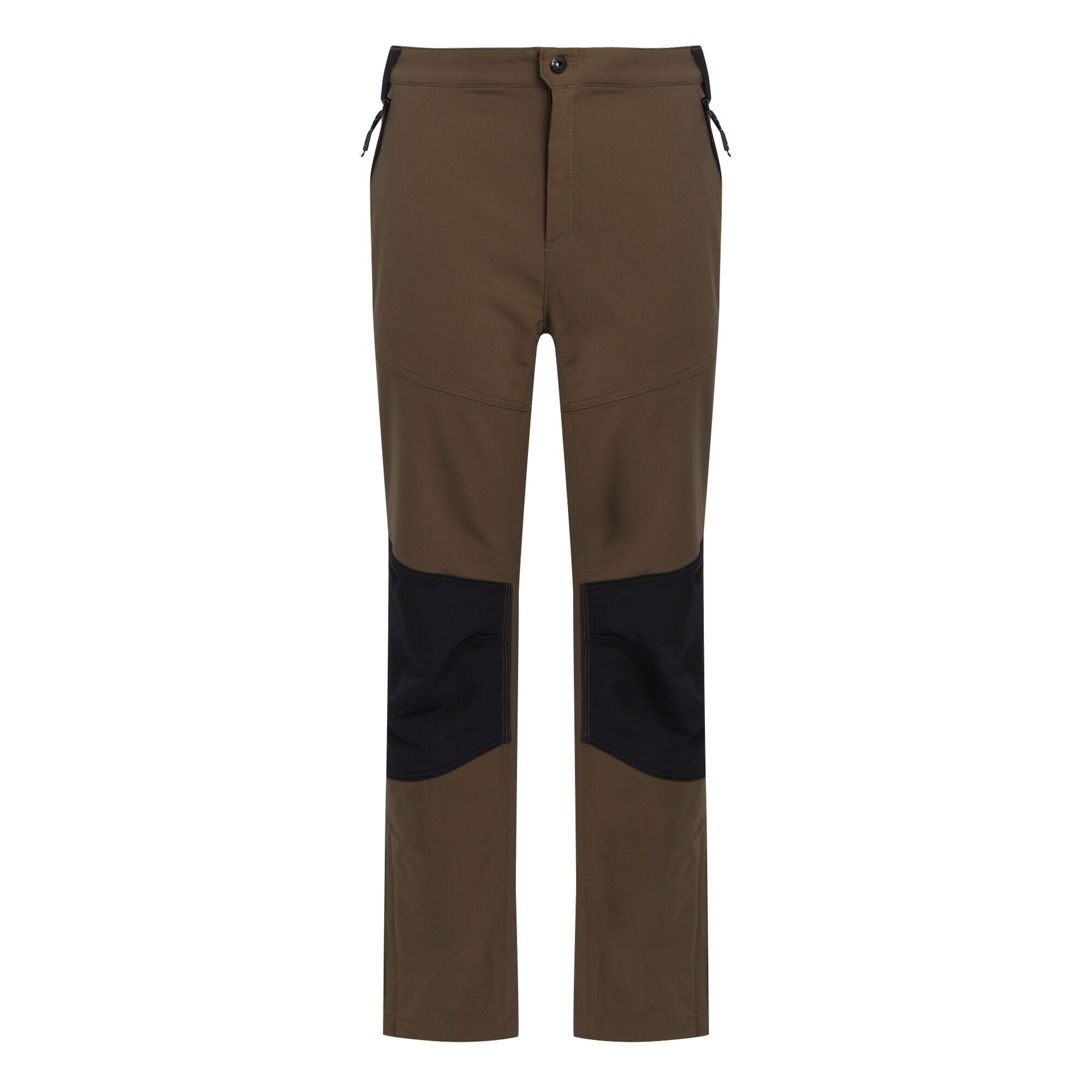 REGATTA Mens Questra V Walking Trousers (Crocodile/Black)