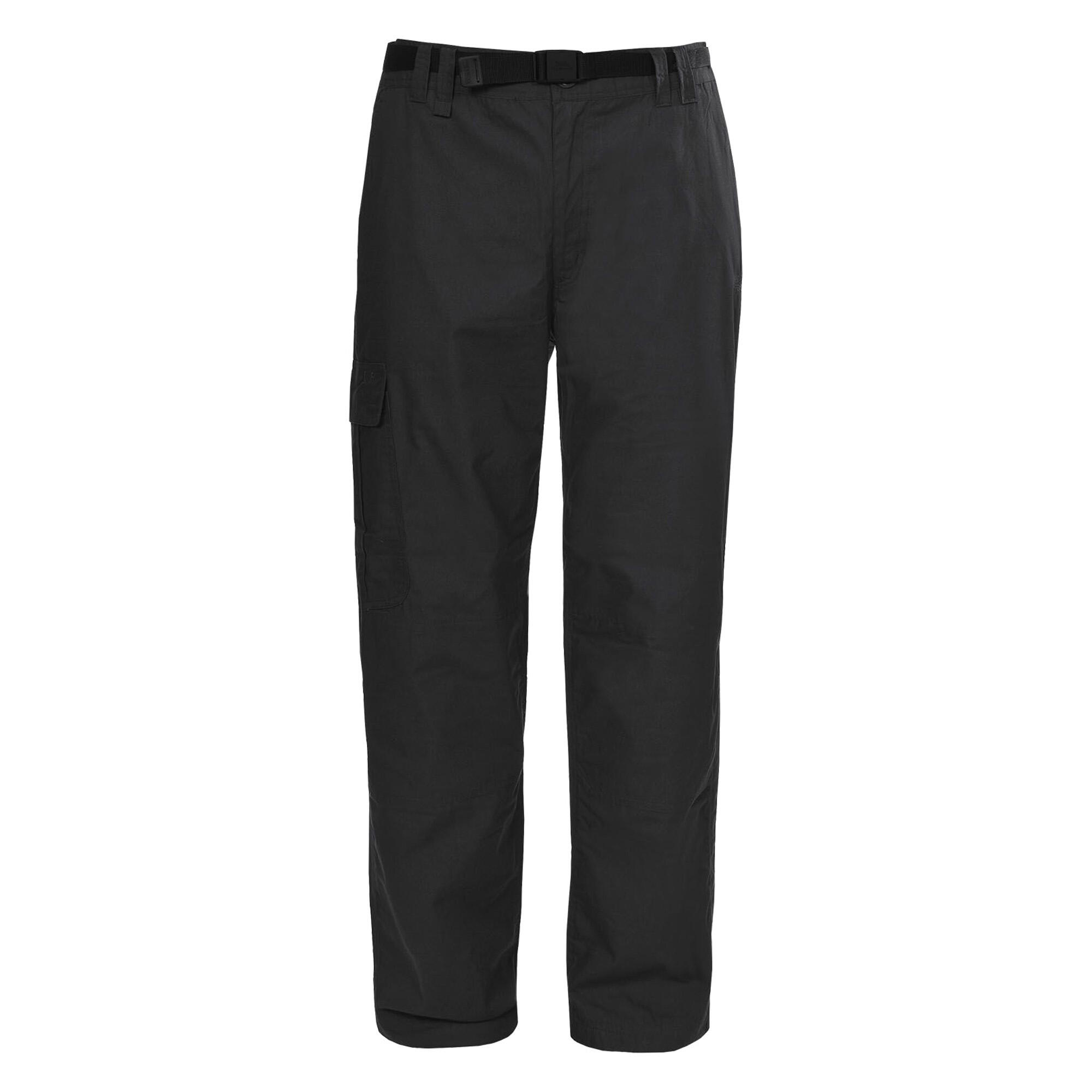 TRESPASS Mens Clifton Cargo Trousers (Black)