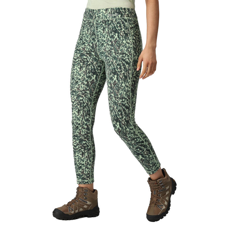 Leggings para Inverno Camuflado Holeen Mulher Abeto Muito Escuro