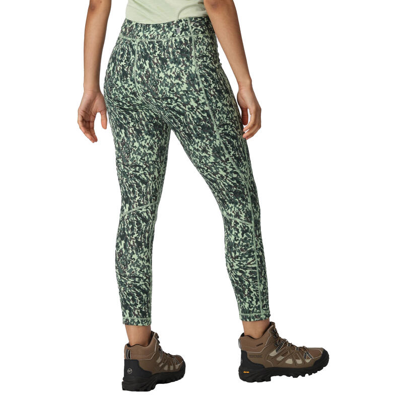 Leggings para Inverno Camuflado Holeen Mulher Abeto Muito Escuro