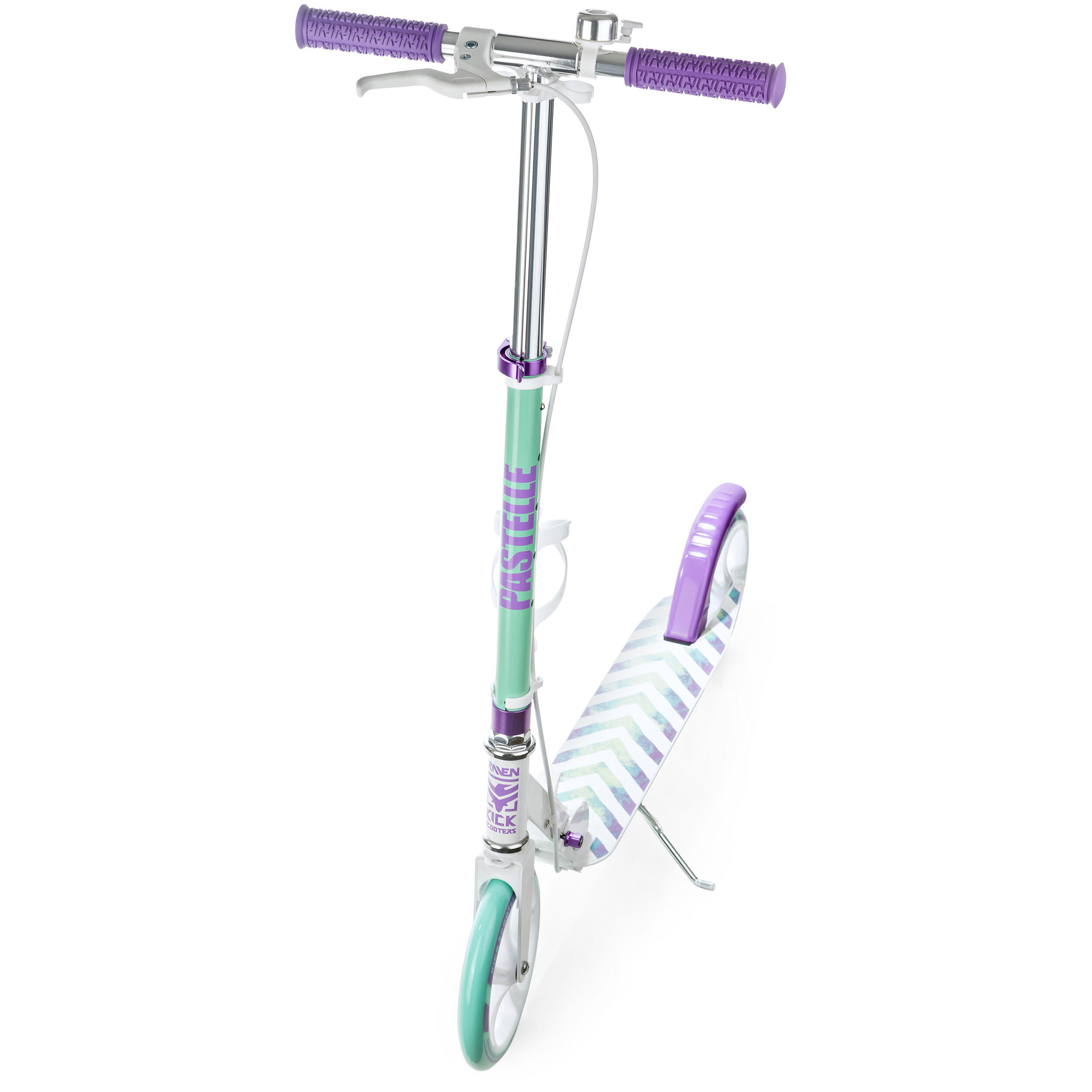 TROTINETE PASTELLE MULHER MENINA DOBRÁVEL COM TRAVÃO NO GUIADOR 200MM RAVEN 7/7