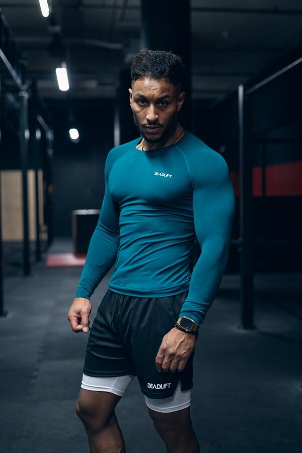 Rashguard koszulka z długim rękawem męska bezszwowa