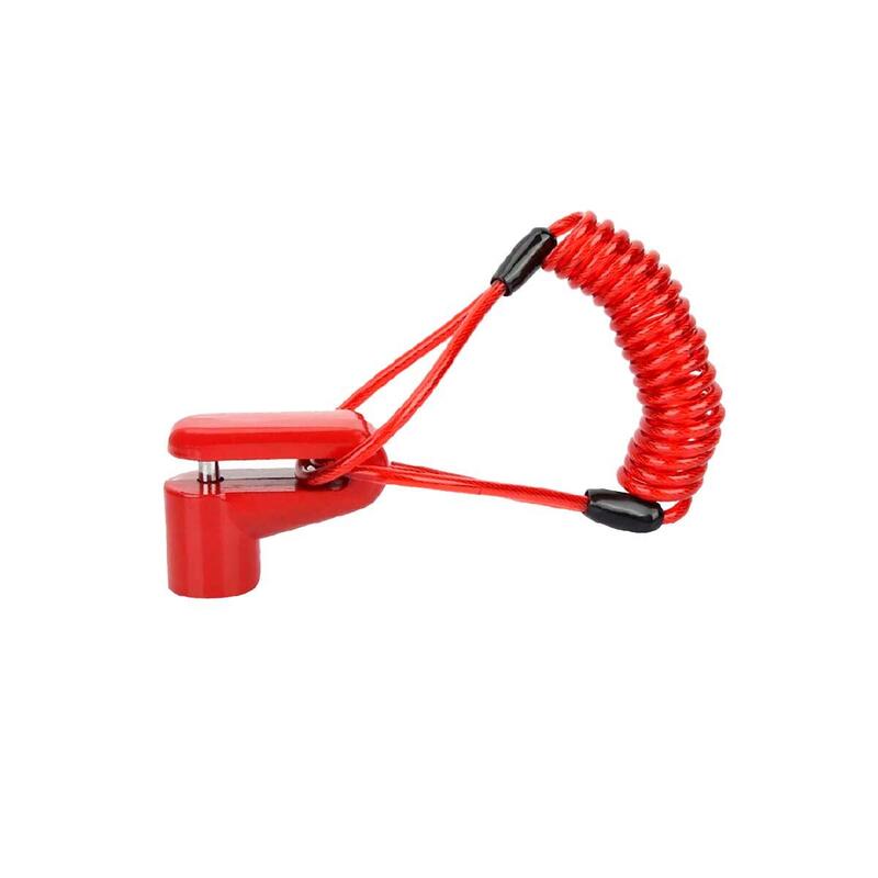 Candado Compatible para Patinetes Eléctricos y Bicicleta Color Rojo.