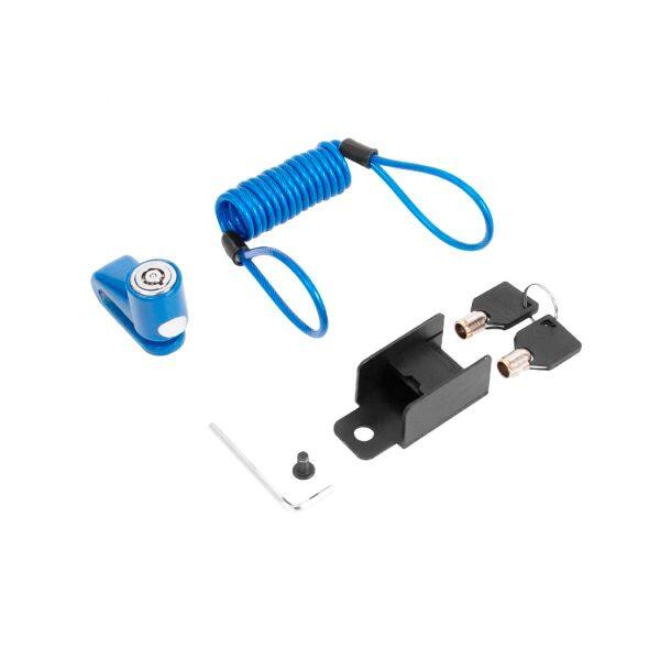 OMMVI Candado Compatible para Patinetes Eléctricos y Bicicleta Color Azul.
