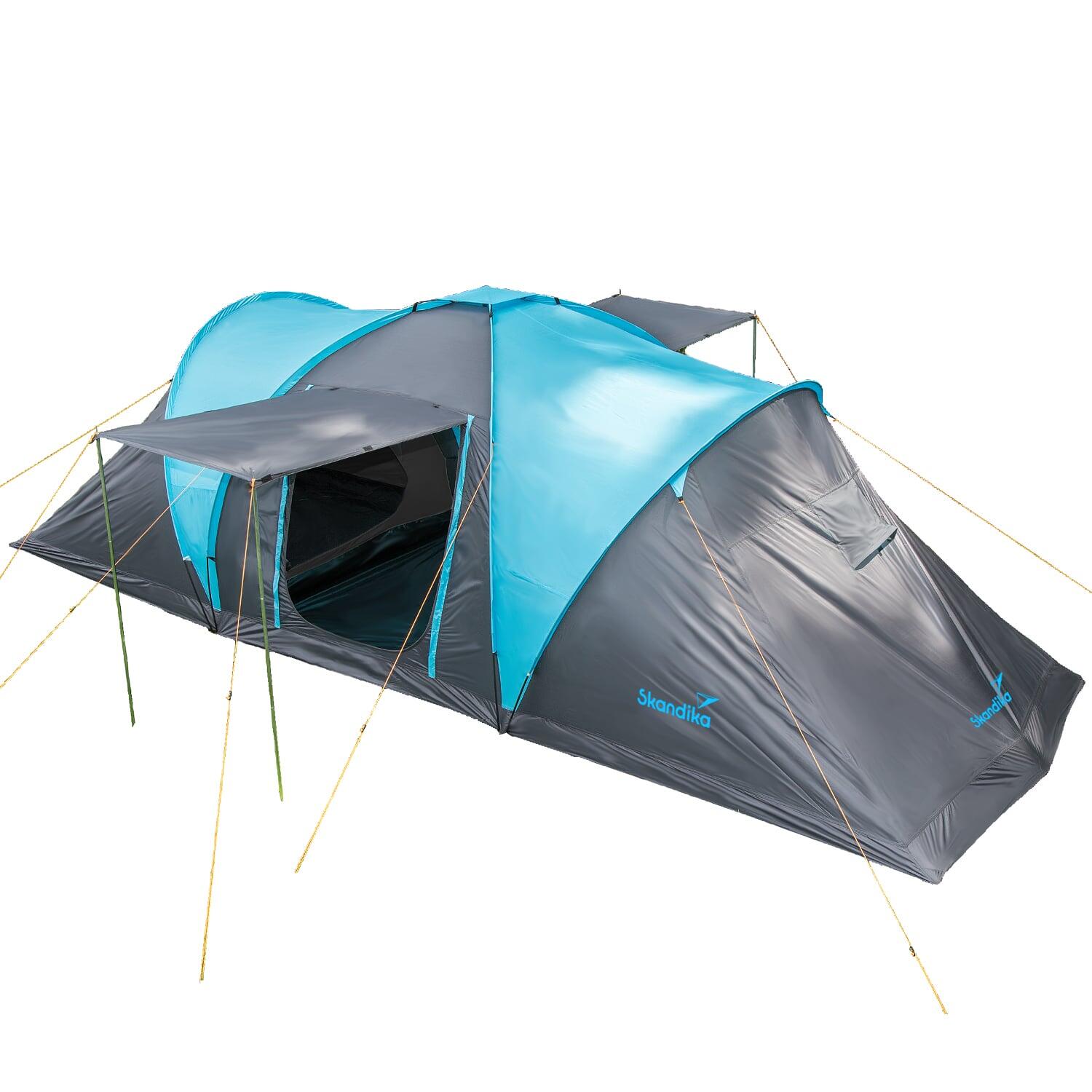 SKANDIKA Koepeltent Hammerfest 6 Sleeper Protect - 6 pers, 2 cabines, Ingenaaid grondzeil