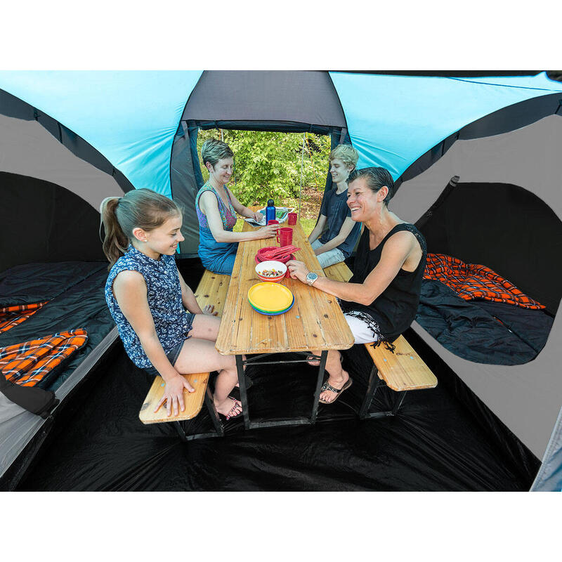 Koepeltent Hammerfest 8 Sleeper Protect - 8 pers, 2 cabines, Ingenaaid grondzeil