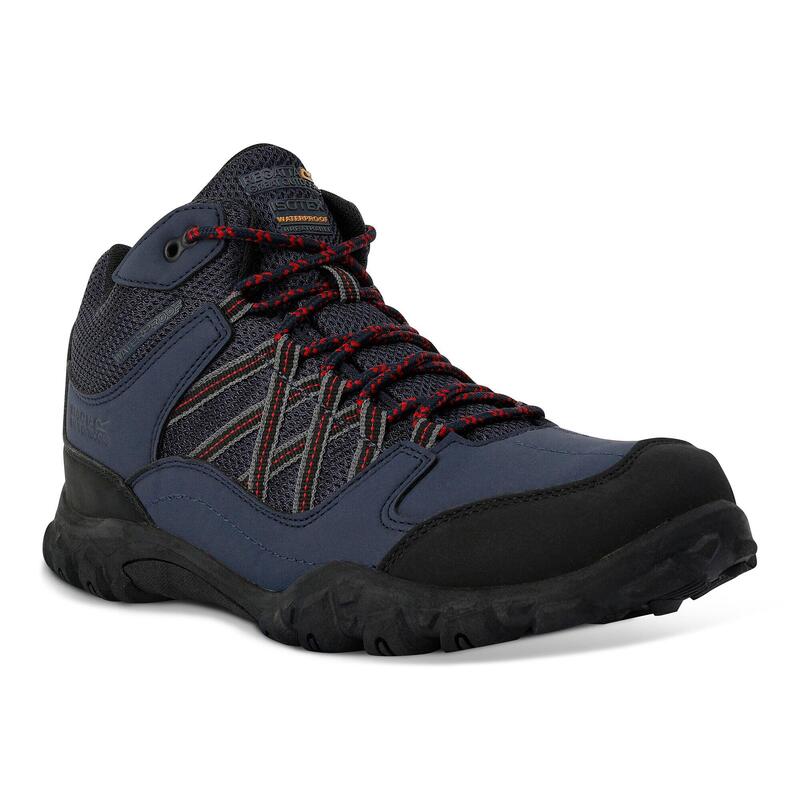 Zapatillas trekking hombre impermeables Regatta Edgepoint Mid, deep blue