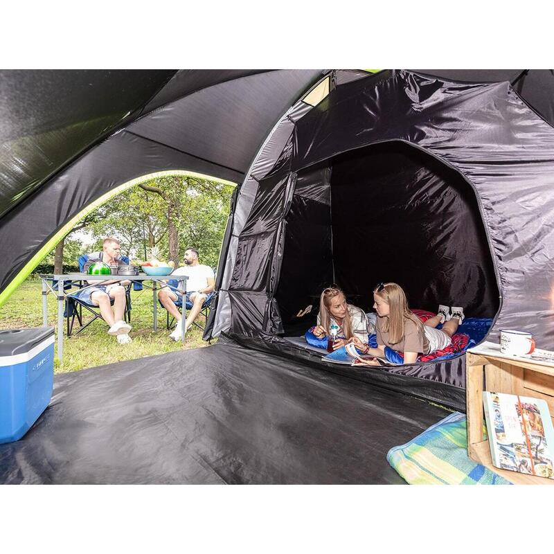 Tenda de campismo familiar cúpula Vaasa para 4 pessoas - 1 x cabina escura