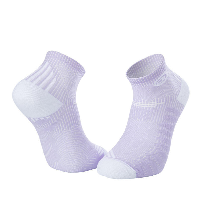 Socquettes RUN ELITE mauve-blanc