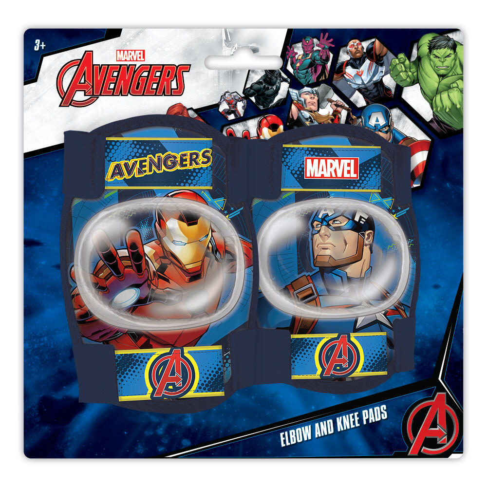 Knee and elbow pads set Avengers design for children