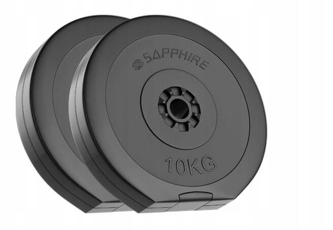 Pakiet obciążeń kompozytowych Sapphire Solid 30 kg (2x5kg, 2x10kg) 3/4