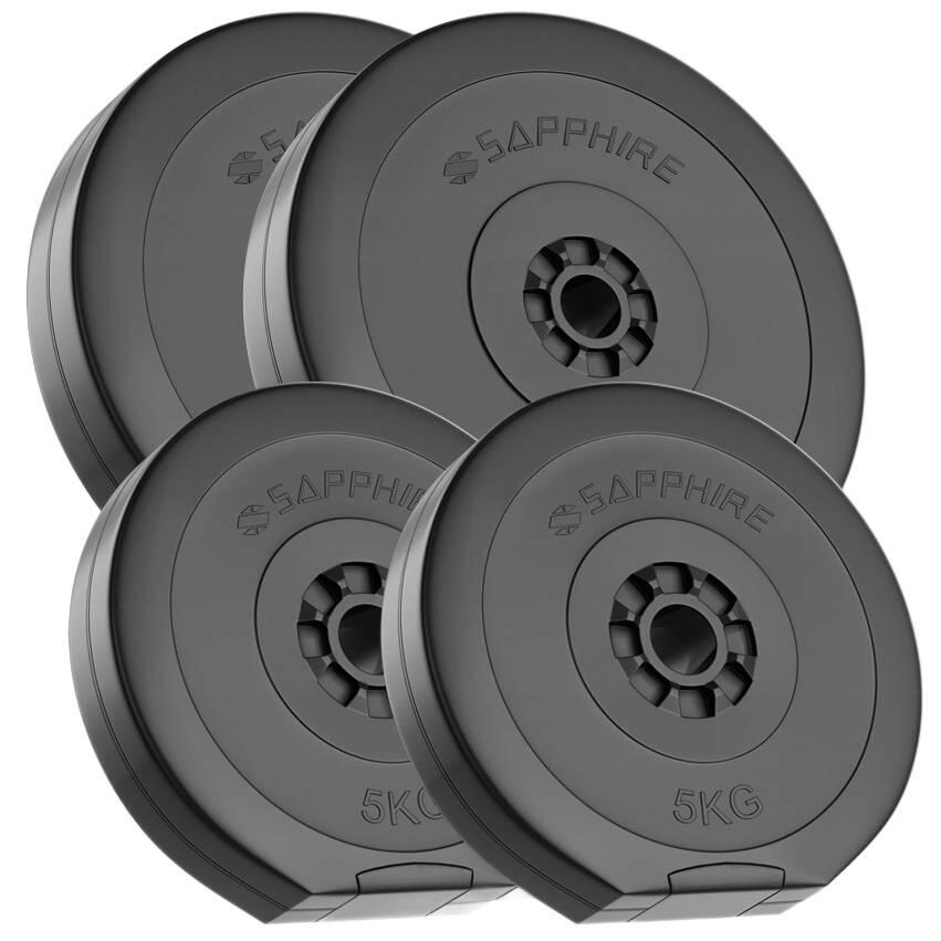 Pakiet obciążeń kompozytowych Sapphire Solid 30 kg (2x5kg, 2x10kg) 1/4