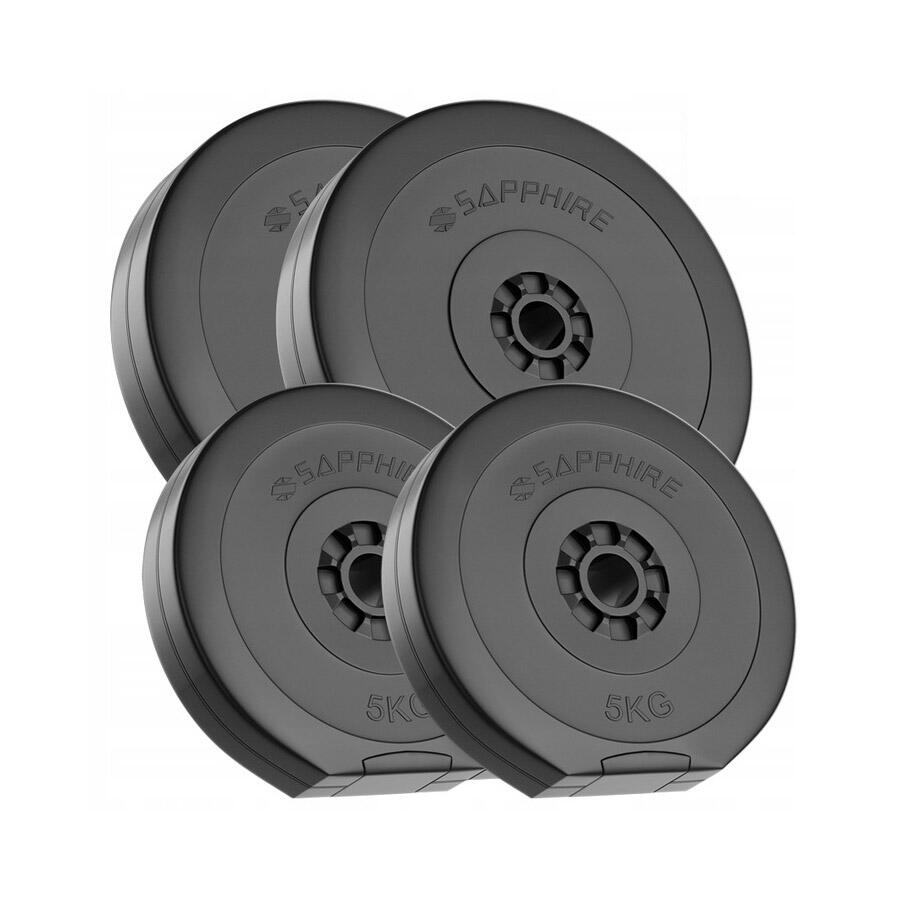 Pakiet obciążeń kompozytowych Sapphire Solid 30 kg (2x5kg, 2x10kg) 4/4
