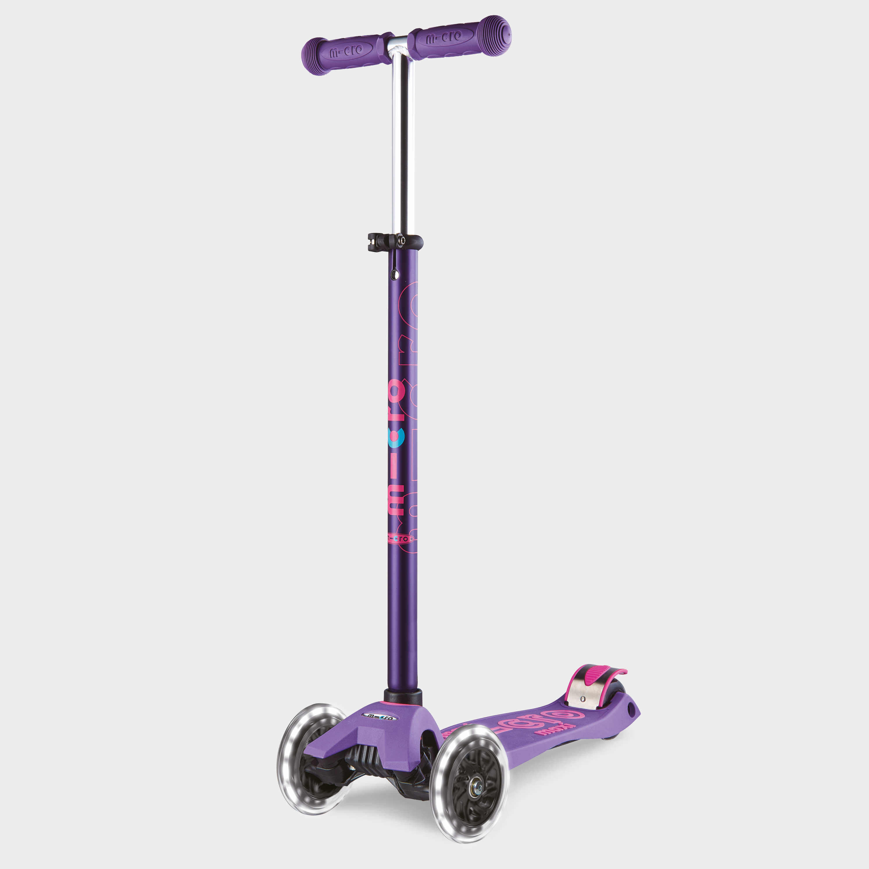 Micro - Trottinette Enfant Maxi  Deluxe  Led - Trottinette - Violet - Taille Unique - Decathlon