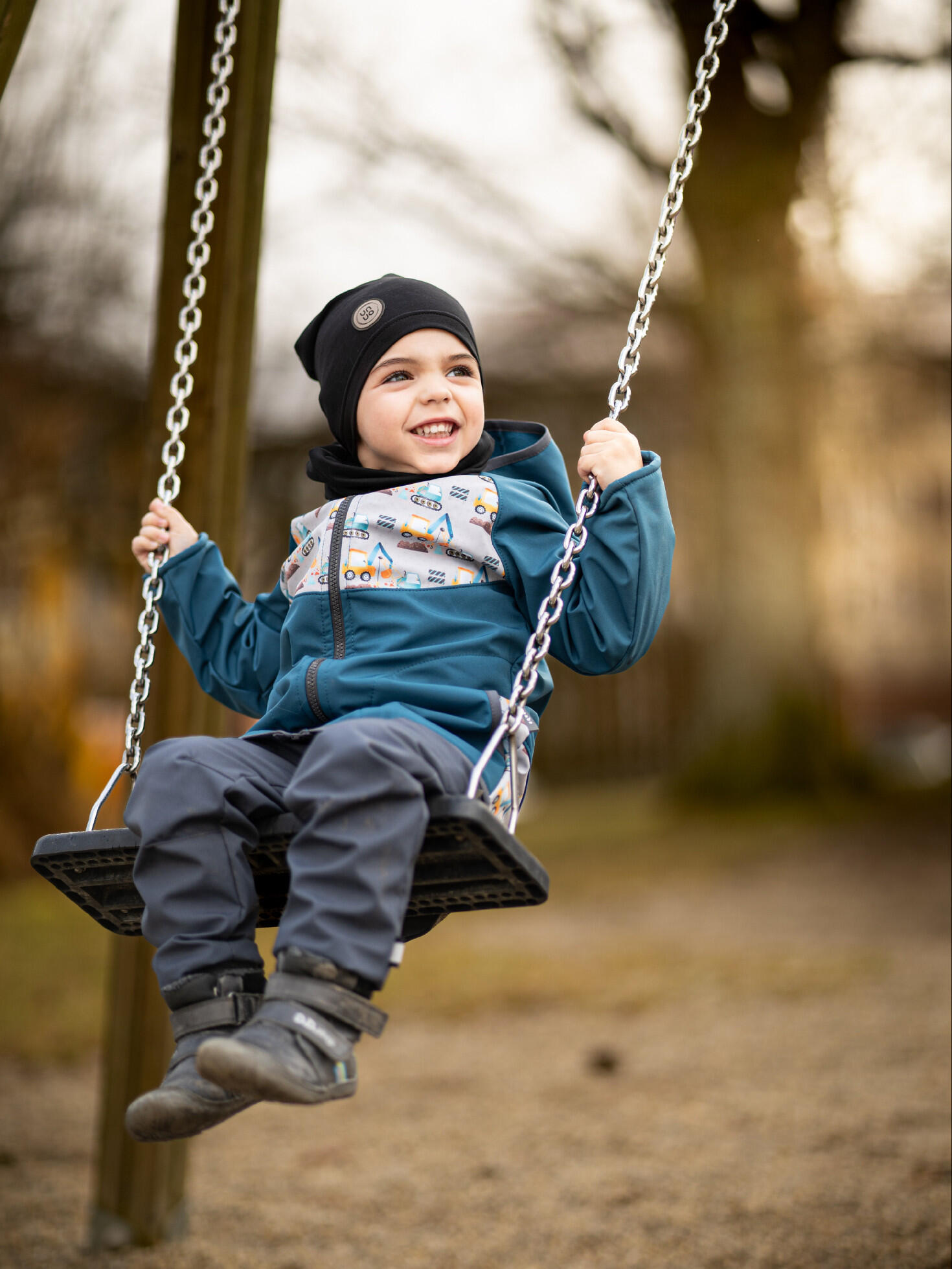 Ungefütterte Softshell-Hosen für Kinder Street, D. Grau 5/7