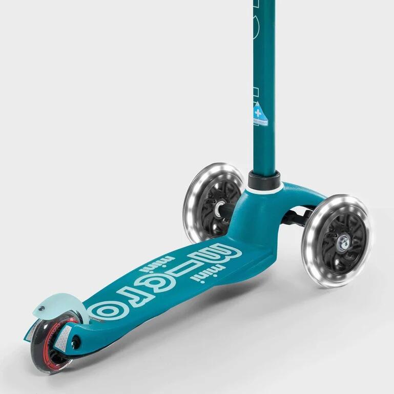 PATINETE CRIANÇA MICRO MINI DELUXE LED AZUL AQUA DE 3 RUEDAS DESMONTABLE